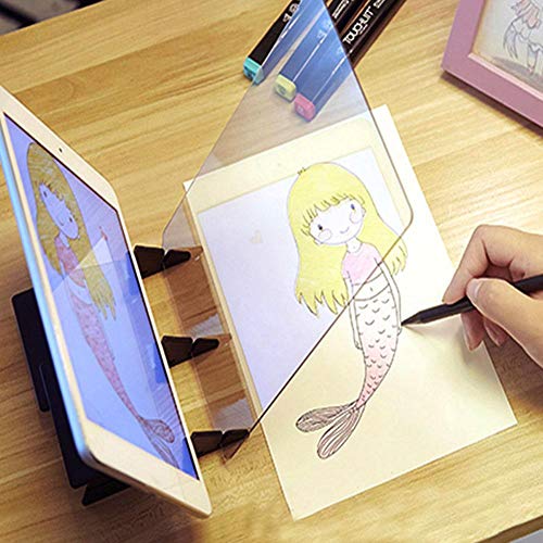 Optischer Zeichenprojektor, Zeichnung Skizzieren Werkzeug Nachzeichnen Zeichenbrett DIY Skizze Malerei Tisch Schreibtisch Werkzeuge Geschenk für Kinder und Anfänger von EBTOOLS