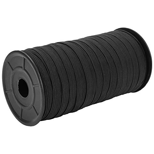 Premium 8mm 00-Yard-Elastizitätsband für das Nähen, Ideal für Kleidung, DIY-Projekte und Fußgänger (WHITE) (BLACK) von EBTOOLS