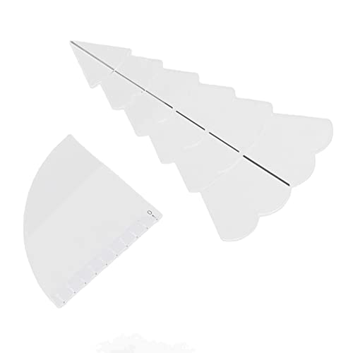 Weihnachtsbaum -Quilt -Set Transparenter Ylic DIY -Mustervorlagen Lineal -Werkzeug für Schalenmatten und Mehr (S) von EBTOOLS