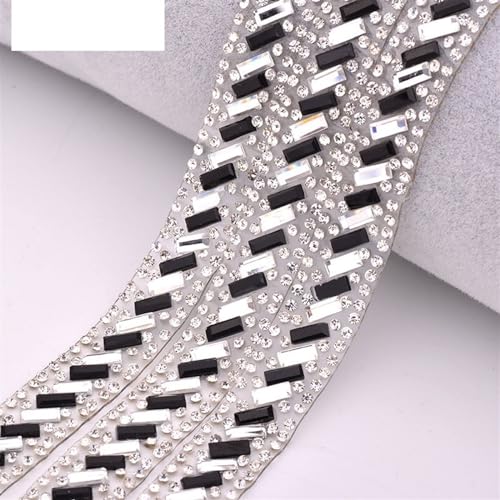 Kunstkristall Strassstein 5 yard x 13 mm Hot fix Glass Rhinestone Chain Trim Diamond Strass Tape Ribbon Applique Kunstkristall Strassstein 5 yard x 13 mm Hot fix Glass Rhinestone Chain Trim Diamond Strass Tape Ribbon Applique von EBZFASO