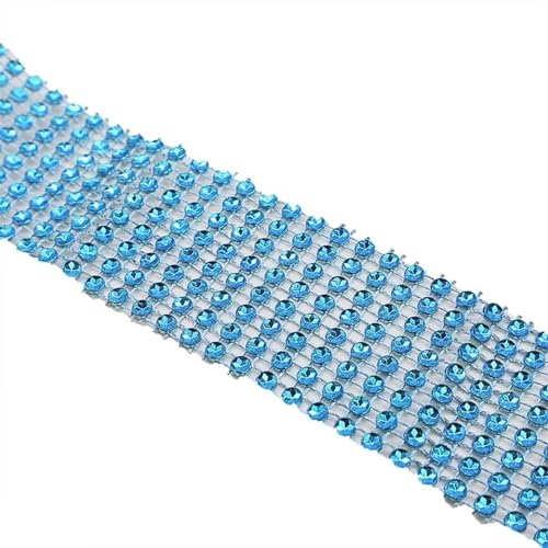Kunstkristall Strassstein Diamond Mesh Wrap Ribbon Roll Multicolor 2/5 Yards(P06,2yards) von EBZFASO
