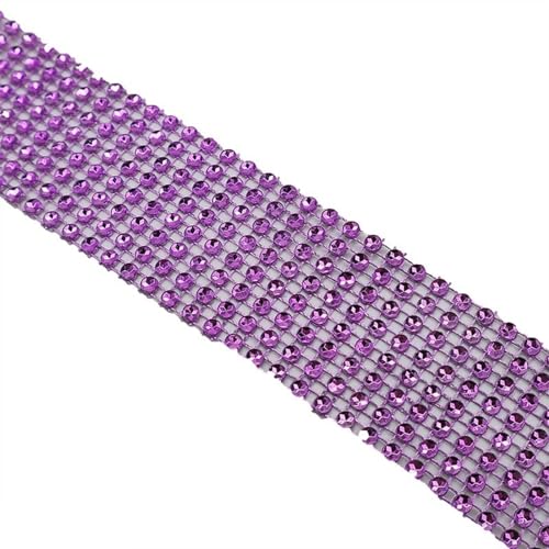 Kunstkristall Strassstein Diamond Mesh Wrap Ribbon Roll Multicolor 2/5 Yards(P09,5yards) von EBZFASO