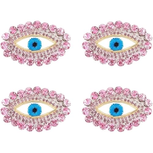 Kunstkristall Strassstein Eye Polyester Embroidery Glass Rhinestone Beaded Applique Clothing Patches Pack Of 4 Pink Kunstkristall Strassstein Eye Polyester Embroidery Glass Rhinestone Beaded Applique Clothing Patches Pack Of 4 Pink von EBZFASO