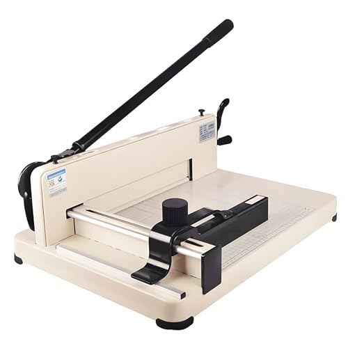 Papierschneider für Büro und Bastelarbeiten, tragb Guillotine-Papierschneider A3/A4 mit Schloss und Griff(A4) von EBZFASO