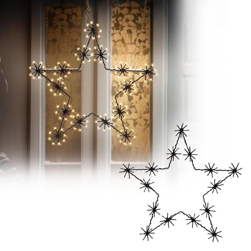 ECD Germany LED-Weihnachtsstern mit 120 warmweißen LEDs, 50cm, Innen/Außen, IP44 Wasserdicht, strombetrieben, Timer, zum Aufhängen, Metall, Weihnachten LED Stern Weihnachtsdeko Dekostern Fensterdeko ECD Germany LED-Weihnachtsstern mit 120 warmweißen LEDs, 50cm, Innen/Außen, IP44 Wasserdicht, strombetrieben, Timer, zum Aufhängen, Metall, Weihnachten LED Stern Weihnachtsdeko Dekostern Fensterdeko von ECD Germany