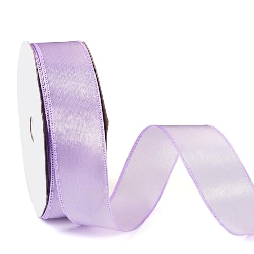 Geschenkband 100 Yards Bänder, Geschenkverpackungsband, 2,5 cm transparenter Tüll, dekorative Bänder für Blumenstrauß, Geschenke, Basteln, Schleifen, Party, Hochzeit Geschenkband 100 Yards Bänder, Geschenkverpackungsband, 2,5 cm transparenter Tüll, dekorative Bänder für Blumenstrauß, Geschenke, Basteln, Schleifen, Party, Hochzeit von ECFZTLAV