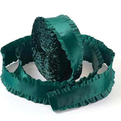 Geschenkband 9,1 m doppeltes Rüschenband, 3,8 cm, Geschenkverpackungsband, blaue Polyesterbänder für DIY-Kleid, Kopfbedeckung, Dekoration, Geschenkverpackung Geschenkband 9,1 m doppeltes Rüschenband, 3,8 cm, Geschenkverpackungsband, blaue Polyesterbänder für DIY-Kleid, Kopfbedeckung, Dekoration, Geschenkverpackung von ECFZTLAV