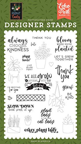 ECHO PARK PAPER COMPANY 619260 Stamps LOVR, Plant Lover, Plant Lady, Einheitsgröße von Echo Park Paper