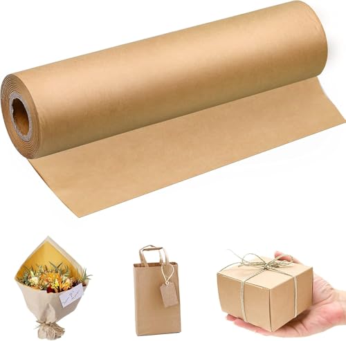 30cmX30M Braun Kraftpapier Packpapier Rolle Natürliches Recyclingpapier Kraftpapierrolle Ideal für Kunsthandwerk, Kunst, Geschenkverpackung Verpackung Post Versand Packgut Paket 30cmX30M Braun Kraftpapier Packpapier Rolle Natürliches Recyclingpapier Kraftpapierrolle Ideal für Kunsthandwerk, Kunst, Geschenkverpackung Verpackung Post Versand Packgut Paket von ECHOBUY