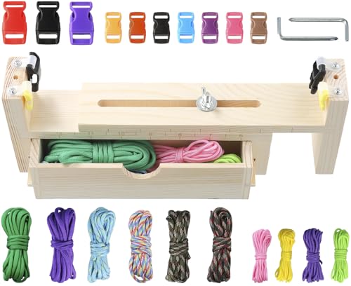 ECHOBOY Paracord Jig Armband Maker Kit, paracord armband set mit 10 Fallschirmschnüren, paracord verschlüsse für Armbänder Flechten Weben Werkzeug, Outdoor, Survival, Camping und DIY-Projekte ECHOBOY Paracord Jig Armband Maker Kit, paracord armband set mit 10 Fallschirmschnüren, paracord verschlüsse für Armbänder Flechten Weben Werkzeug, Outdoor, Survival, Camping und DIY-Projekte von ECHOBUY