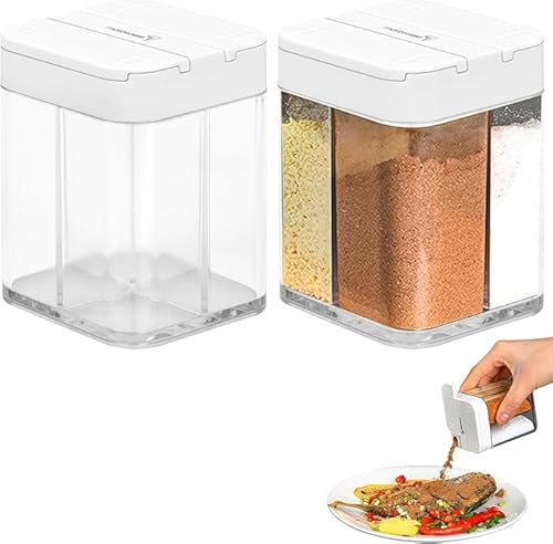 ECHOBUY 2 Stücke GewüRzstreuer es Kann Sich Bewegen Abdichtungskappe GewüRzbox 4 Löcher Transparent GewüRzstreuer 4 In 1 Reisen Camping GewüRzstreuer Groß,Weiss ECHOBUY 2 Stücke GewüRzstreuer es Kann Sich Bewegen Abdichtungskappe GewüRzbox 4 Löcher Transparent GewüRzstreuer 4 In 1 Reisen Camping GewüRzstreuer Groß,Weiss von ECHOBUY