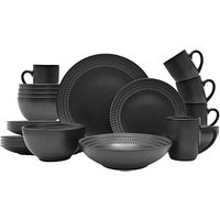 30 Echtwerk Geschirrset Vintage BlackStyle schwarz von ECHTWERK