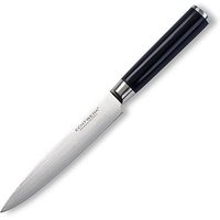 Echtwerk Tranchiermesser Damast silber, schwarz, Klinge: 18,0 cm von ECHTWERK