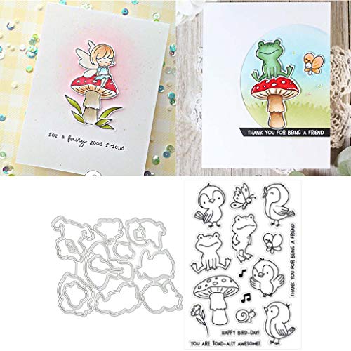 1 Satz Vogel DIY Stanzschablonen Und Stempel Scrapbooking Stanzmaschine Schablonen Stanzformen Für Cuttle Bug Und Andere Embossing Machine von ECMQS