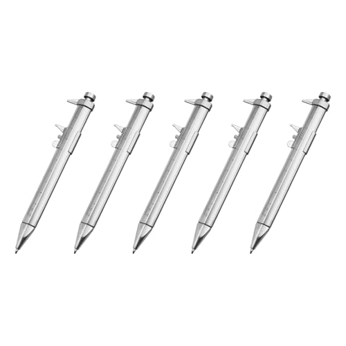 ECMQS 5pcs Vernier Container Stift 0-100 Mm Schwarz/Blau Gel Tinten 1 0 Mm Kugelschreiber Messwerkzeug Multifunktionales Messherrscher ECMQS 5pcs Vernier Container Stift 0-100 Mm Schwarz/Blau Gel Tinten 1 0 Mm Kugelschreiber Messwerkzeug Multifunktionales Messherrscher von ECMQS