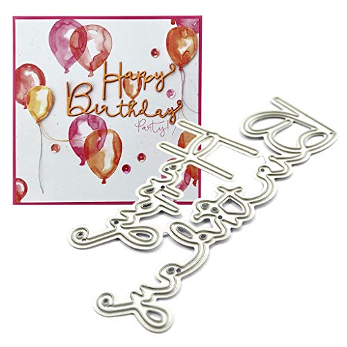 ECMQS Alles Gute Zum Geburtstag Stanzmaschine Stanzschablone Prägeschablonen Stanzformen Schablonen Für Scrapbooking, Herstellung Von Karten, Albumdekoration, Bilderrahmen ECMQS Alles Gute Zum Geburtstag Stanzmaschine Stanzschablone Prägeschablonen Stanzformen Schablonen Für Scrapbooking, Herstellung Von Karten, Albumdekoration, Bilderrahmen von ECMQS