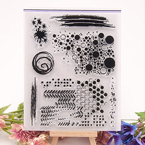 ECMQS DIY Transparente Briefmarke, Silikon Stempel Set, Clear Stamps, Schneiden Schablonen, Bastelei Scrapbooking-Werkzeug ECMQS DIY Transparente Briefmarke, Silikon Stempel Set, Clear Stamps, Schneiden Schablonen, Bastelei Scrapbooking-Werkzeug von ECMQS