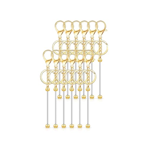 ECMQS Kreativität Mit 12 PCS Legierungs Schlüsselbund Einsetzen Die Für Perlenprojekte Festgelegt Werden Und Geschenke Trendy Erwachsene Personalisieren von ECMQS