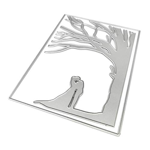 ECMQS Paar Metall Stanzformen Schablone Scrapbooking Album Stempel Papier Karte Pr von ECMQS