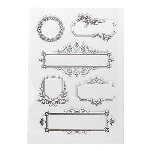 ECMQS Rahmen DIY Transparente Briefmarke, Silikon Stempel Set, Clear Stamps, Schneiden Schablonen, Bastelei Scrapbooking-Werkzeug ECMQS Rahmen DIY Transparente Briefmarke, Silikon Stempel Set, Clear Stamps, Schneiden Schablonen, Bastelei Scrapbooking-Werkzeug von ECMQS