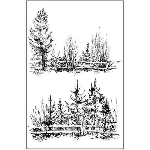 ECMQS Üppig Wald Baum DIY Transparente Briefmarke, Silikon Stempel Set, Clear Stamps, Schneiden Schablonen, Bastelei Scrapbooking-Werkzeug ECMQS Üppig Wald Baum DIY Transparente Briefmarke, Silikon Stempel Set, Clear Stamps, Schneiden Schablonen, Bastelei Scrapbooking-Werkzeug von ECMQS