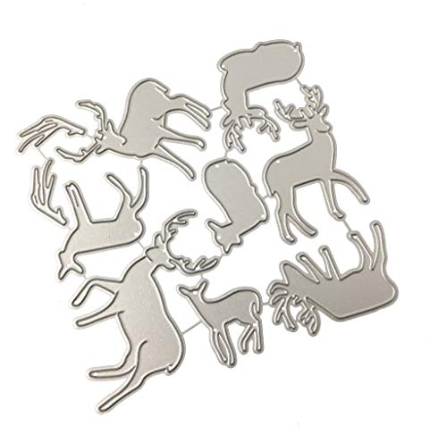 ECMQS Weihnachten Hirsch Stanzmaschine Stanzschablone, Scrapbooking Prägeschablonen Stanzformen Schablonen, Für DIY Scrapbooking Album, Schneiden Schablonen Papier Karten Sammelalbum Dekor ECMQS Weihnachten Hirsch Stanzmaschine Stanzschablone, Scrapbooking Prägeschablonen Stanzformen Schablonen, Für DIY Scrapbooking Album, Schneiden Schablonen Papier Karten Sammelalbum Dekor von ECMQS