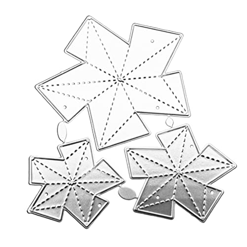 ECMQS gefaltete Blume DIY Stanzschablone, Scrapbooking Prägeschablonen Stanzformen Schablonen Für Scrapbooking von ECMQS