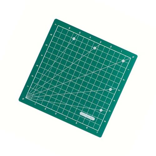 ECMQSMehrzweck-Schneidematte, doppelseitige Bastel-Schneidematte, gerasterte, rotierende Schneidebrettmatte für Näh- und Quil von ECMQS