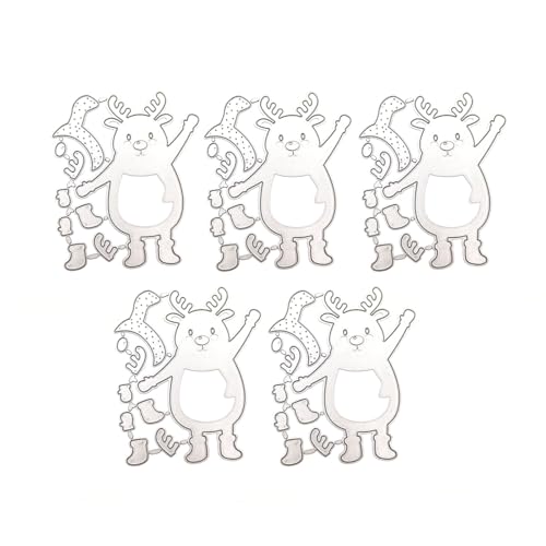 ECMQSWeihnachts-Präge-Stanzformen für Kartenherstellung, Scrapbooking, Tagebuch, Weihnachten, gestanzte Vorlagen aus Karbonst von ECMQS