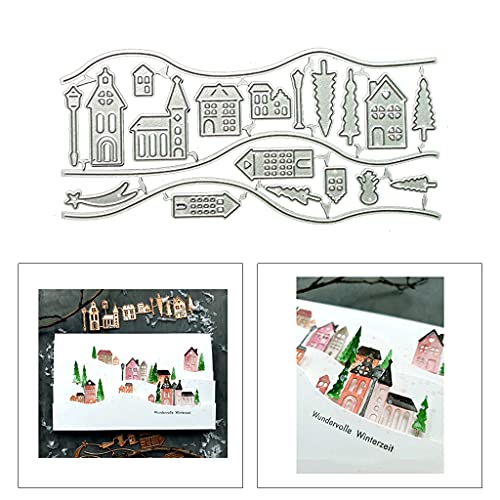 Haus DIY Stanzschablone, Scrapbooking Prägeschablonen Stanzformen Schablonen Für Scrapbooking Haus DIY Stanzschablone, Scrapbooking Prägeschablonen Stanzformen Schablonen Für Scrapbooking von ECMQS
