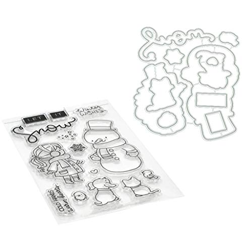Mädchen Schneemann 1 Satz DIY Stanzschablonen Und Stempel Scrapbooking Stanzmaschine Schablonen Stanzformen Für DIY Scrapbooking Fotoalbum Dekor Karten Mädchen Schneemann 1 Satz DIY Stanzschablonen Und Stempel Scrapbooking Stanzmaschine Schablonen Stanzformen Für DIY Scrapbooking Fotoalbum Dekor Karten von ECMQS