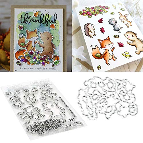 Tier Freunde 1 Satz DIY Stanzschablonen Und Stempel Scrapbooking Stanzmaschine Schablonen Stanzformen Für DIY Scrapbooking Fotoalbum Dekor Karten Tier Freunde 1 Satz DIY Stanzschablonen Und Stempel Scrapbooking Stanzmaschine Schablonen Stanzformen Für DIY Scrapbooking Fotoalbum Dekor Karten von ECMQS