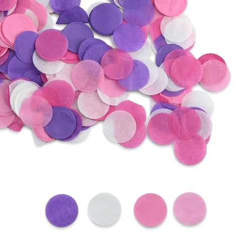 ECOFIESTA 6x Konfetti im Beutel 10 g pink/lila - buntes Konfetti Ø 2 cm aus Papier plastikfrei - Geburtstagsdeko, Hochzeitsdeko ECOFIESTA 6x Konfetti im Beutel 10 g pink/lila - buntes Konfetti Ø 2 cm aus Papier plastikfrei - Geburtstagsdeko, Hochzeitsdeko von ECOFIESTA