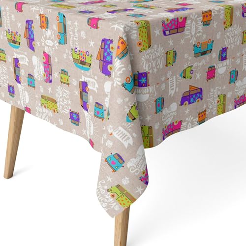 ECOMMERC3 Fleckabweisende Tischdecke für rechteckigen Tisch, Größe 100 x 140 cm, schmutzabweisende Tischdecke, extra weich und wasserdicht, Einheitsgröße ECOMMERC3 Fleckabweisende Tischdecke für rechteckigen Tisch, Größe 100 x 140 cm, schmutzabweisende Tischdecke, extra weich und wasserdicht, Einheitsgröße von ECOMMERC3