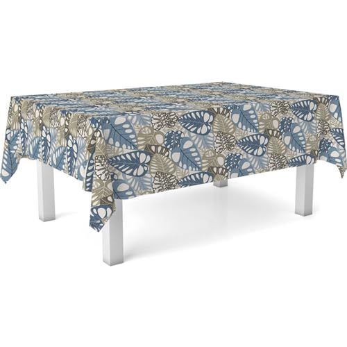ECOMMERC3 Fleckabweisende Tischdecke für rechteckigen Tisch, Größe 100x140 cm | Schmutzabweisende Tischdecke, extra weich und wasserdicht, FILO BLAU ECOMMERC3 Fleckabweisende Tischdecke für rechteckigen Tisch, Größe 100x140 cm | Schmutzabweisende Tischdecke, extra weich und wasserdicht, FILO BLAU von ECOMMERC3