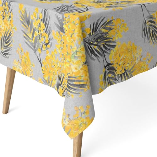 ECOMMERC3 Fleckabweisende Tischdecke für rechteckigen Tisch, Größe 140 x 140 cm, schmutzabweisende Tischdecke, extra weich und wasserdicht, Grau ECOMMERC3 Fleckabweisende Tischdecke für rechteckigen Tisch, Größe 140 x 140 cm, schmutzabweisende Tischdecke, extra weich und wasserdicht, Grau von ECOMMERC3