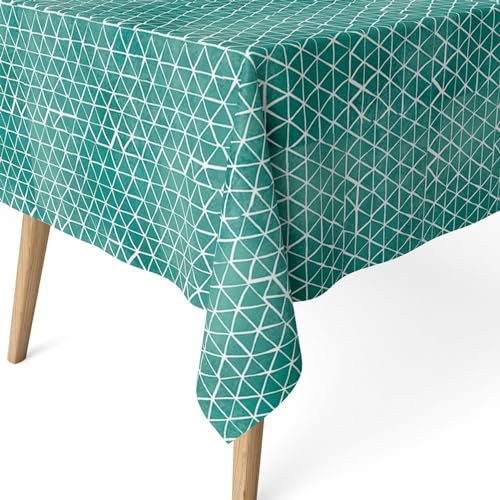 ECOMMERC3 Fleckabweisende Tischdecke für rechteckigen Tisch, Größe 180 x 140 cm, schmutzabweisende Tischdecke, extra weich und wasserdicht, Blau ECOMMERC3 Fleckabweisende Tischdecke für rechteckigen Tisch, Größe 180 x 140 cm, schmutzabweisende Tischdecke, extra weich und wasserdicht, Blau von ECOMMERC3