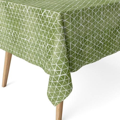 ECOMMERC3 Fleckabweisende Tischdecke für rechteckigen Tisch, Größe 180 x 140 cm, schmutzabweisende Tischdecke, extra weich und wasserdicht, Grün ECOMMERC3 Fleckabweisende Tischdecke für rechteckigen Tisch, Größe 180 x 140 cm, schmutzabweisende Tischdecke, extra weich und wasserdicht, Grün von ECOMMERC3