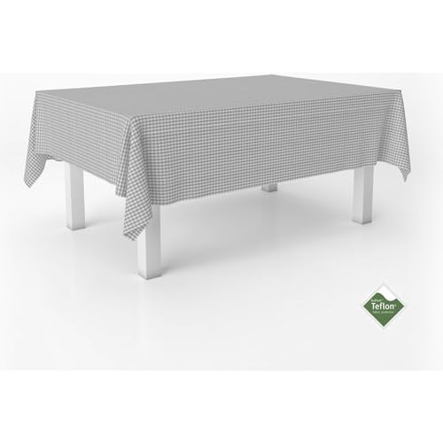 ECOMMERC3 Fleckabweisende Tischdecke für rechteckigen Tisch, Größe 250x140 cm | Schmutzabweisende Tischdecke, extra weich und wasserdicht, Hellgrau ECOMMERC3 Fleckabweisende Tischdecke für rechteckigen Tisch, Größe 250x140 cm | Schmutzabweisende Tischdecke, extra weich und wasserdicht, Hellgrau von ECOMMERC3