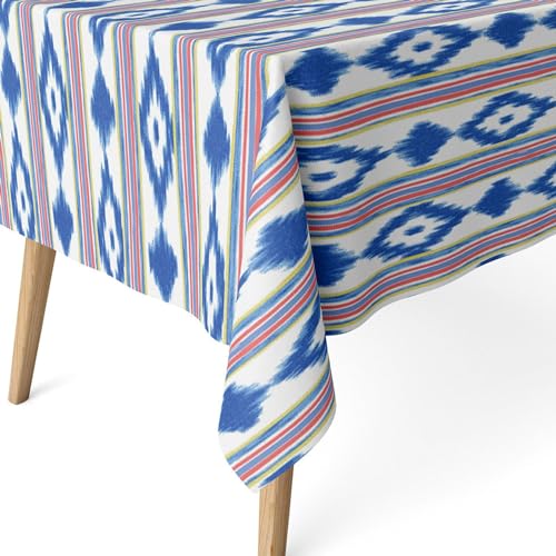 ECOMMERC3 Fleckabweisende Tischdecke für rechteckigen Tisch, Größe 250x140 cm | Schmutzabweisende Tischdecke, extra weich und wasserdicht, Islas Multicolor von ECOMMERC3
