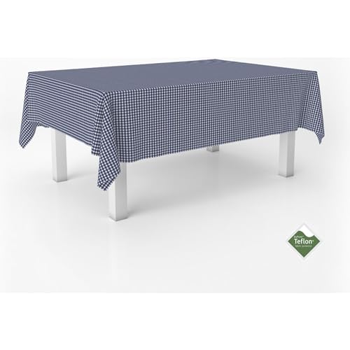 ECOMMERC3 Fleckabweisende Tischdecke für rechteckigen Tisch, Größe 250x140 cm | Schmutzabweisende Tischdecke, extra weich und wasserdicht, Marine ECOMMERC3 Fleckabweisende Tischdecke für rechteckigen Tisch, Größe 250x140 cm | Schmutzabweisende Tischdecke, extra weich und wasserdicht, Marine von ECOMMERC3