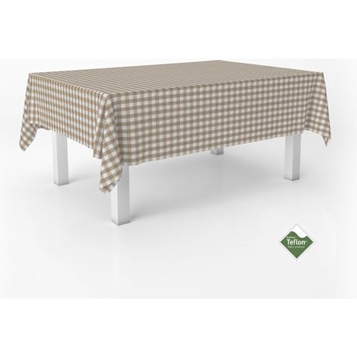 ECOMMERC3 Fleckabweisende Tischdecke für rechteckigen Tisch, Größe 250x140 cm | Schmutzabweisende Tischdecke, extra weich und wasserdicht, Taupe ECOMMERC3 Fleckabweisende Tischdecke für rechteckigen Tisch, Größe 250x140 cm | Schmutzabweisende Tischdecke, extra weich und wasserdicht, Taupe von ECOMMERC3