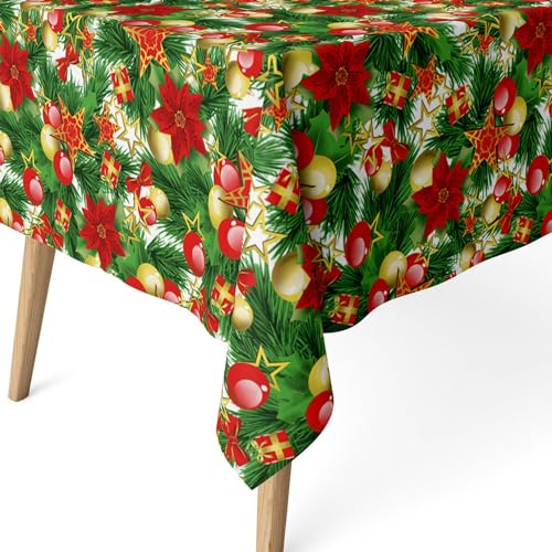 ECOMMERC3 | Schmutzabweisende Tischdecke für rechteckige Tische 260x140 cm - Extraweiche, wasserdichte, schmutzabweisende Tischdecke, Farbe Stern von ECOMMERC3