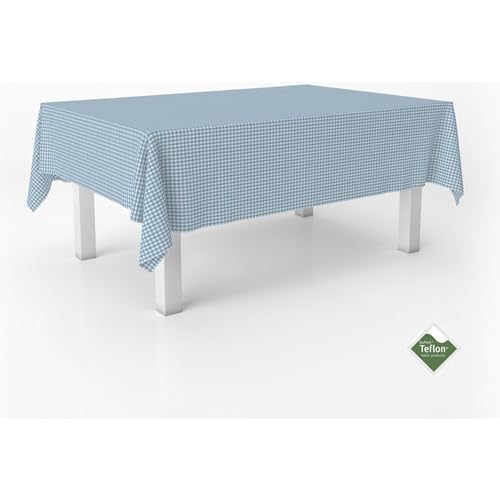 ECOMMERC3 Fleckabweisende Tischdecke für rechteckigen Tisch, Größe 260x140 cm | Schmutzabweisende Tischdecke, extra weich und wasserdicht, Blau ECOMMERC3 Fleckabweisende Tischdecke für rechteckigen Tisch, Größe 260x140 cm | Schmutzabweisende Tischdecke, extra weich und wasserdicht, Blau von ECOMMERC3