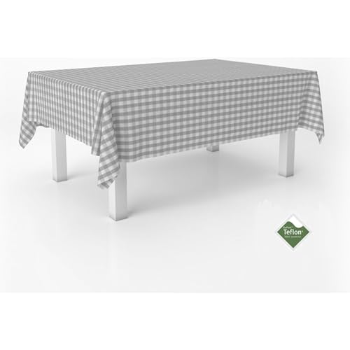 ECOMMERC3 Fleckabweisende Tischdecke für rechteckigen Tisch, Größe 260x140 cm | Schmutzabweisende Tischdecke, extra weich und wasserdicht, Hellgrau ECOMMERC3 Fleckabweisende Tischdecke für rechteckigen Tisch, Größe 260x140 cm | Schmutzabweisende Tischdecke, extra weich und wasserdicht, Hellgrau von ECOMMERC3