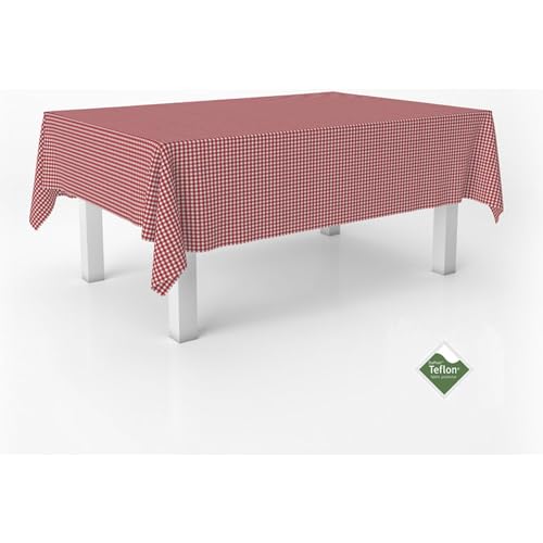 ECOMMERC3 Fleckabweisende Tischdecke für rechteckigen Tisch, Größe 260x140 cm | Schmutzabweisende Tischdecke, extra weich und wasserdicht, Rot ECOMMERC3 Fleckabweisende Tischdecke für rechteckigen Tisch, Größe 260x140 cm | Schmutzabweisende Tischdecke, extra weich und wasserdicht, Rot von ECOMMERC3
