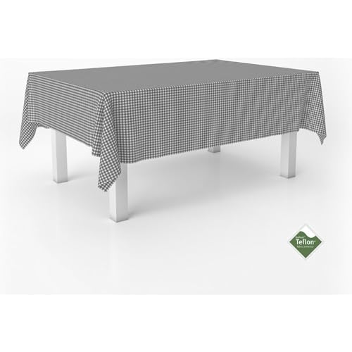 ECOMMERC3 Vichy Tischdecke, schmutzabweisend, rechteckig, Größe 260 x 140 cm, Vichy-Tischdecke, extra weich und wasserdicht, Dunkelgrau ECOMMERC3 Vichy Tischdecke, schmutzabweisend, rechteckig, Größe 260 x 140 cm, Vichy-Tischdecke, extra weich und wasserdicht, Dunkelgrau von ECOMMERC3