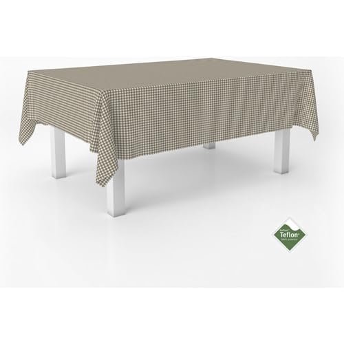 ECOMMERC3 Vichy Tischdecke, schmutzabweisend, rechteckig, Größe 260 x 140 cm, Vichy-Tischdecke, extra weich und wasserdicht, Lederfarbe ECOMMERC3 Vichy Tischdecke, schmutzabweisend, rechteckig, Größe 260 x 140 cm, Vichy-Tischdecke, extra weich und wasserdicht, Lederfarbe von ECOMMERC3