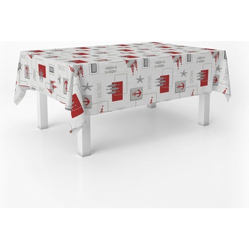 ECOMMERC3 Wachstuch, rechteckig, Größe 100 x 140 cm, Stil, Haltbarkeit und einfache Reinigung für Ihren Tisch – fleckenabweisende und wasserdichte Wachstuch-Tischdecke, Rot ECOMMERC3 Wachstuch, rechteckig, Größe 100 x 140 cm, Stil, Haltbarkeit und einfache Reinigung für Ihren Tisch – fleckenabweisende und wasserdichte Wachstuch-Tischdecke, Rot von ECOMMERC3