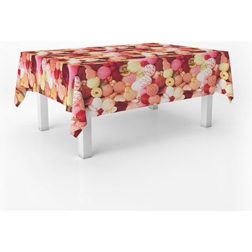 ECOMMERC3 Wachstuch, rechteckig, Größe 100 x 140 cm, Stil, Haltbarkeit und einfache Reinigung für Ihren Tisch – fleckenabweisende und wasserdichte Wachstuch-Tischdecke von ECOMMERC3